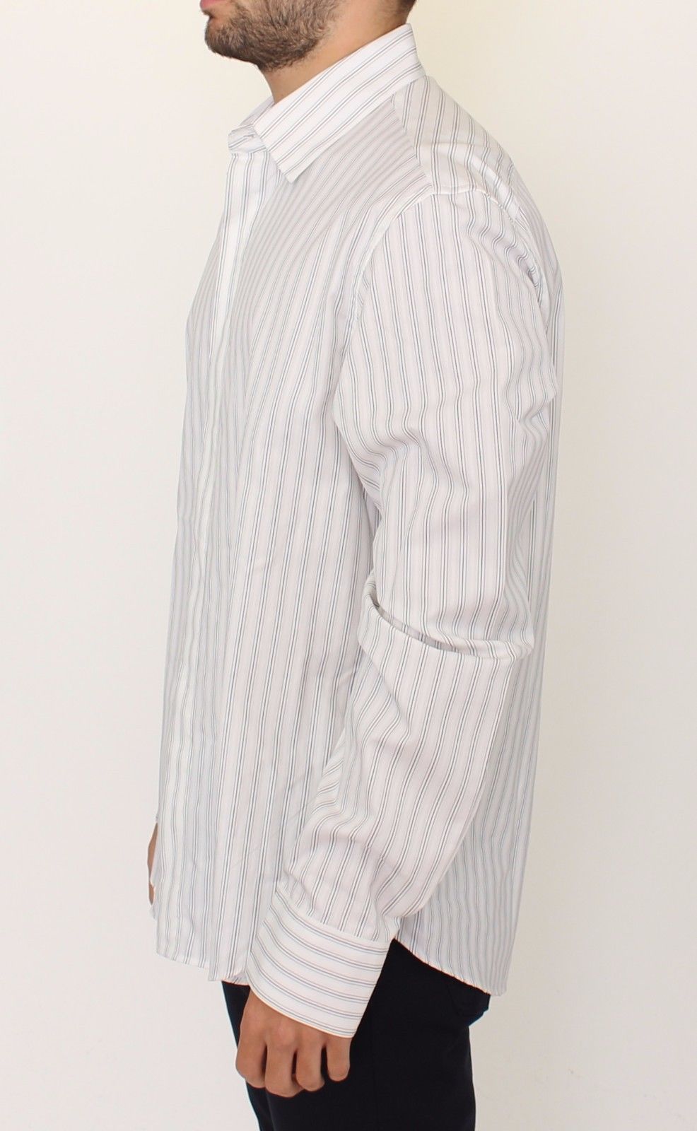 Chemise Ermanno Scervino rayée blanche et noire