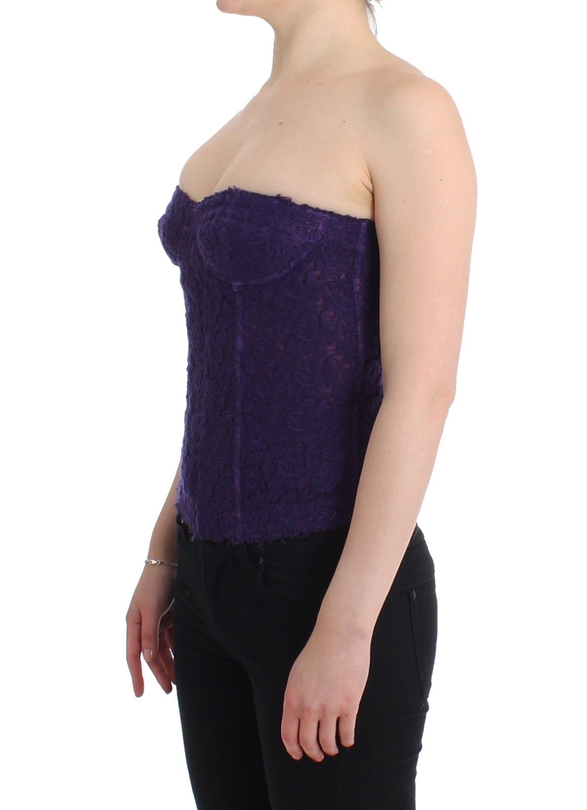 Bustier Ermanno Scervino floral violet