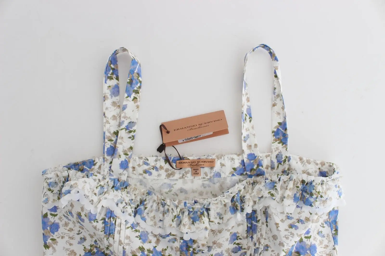 Robe Ermanno Scervino florale bleue Ermanno Scervino