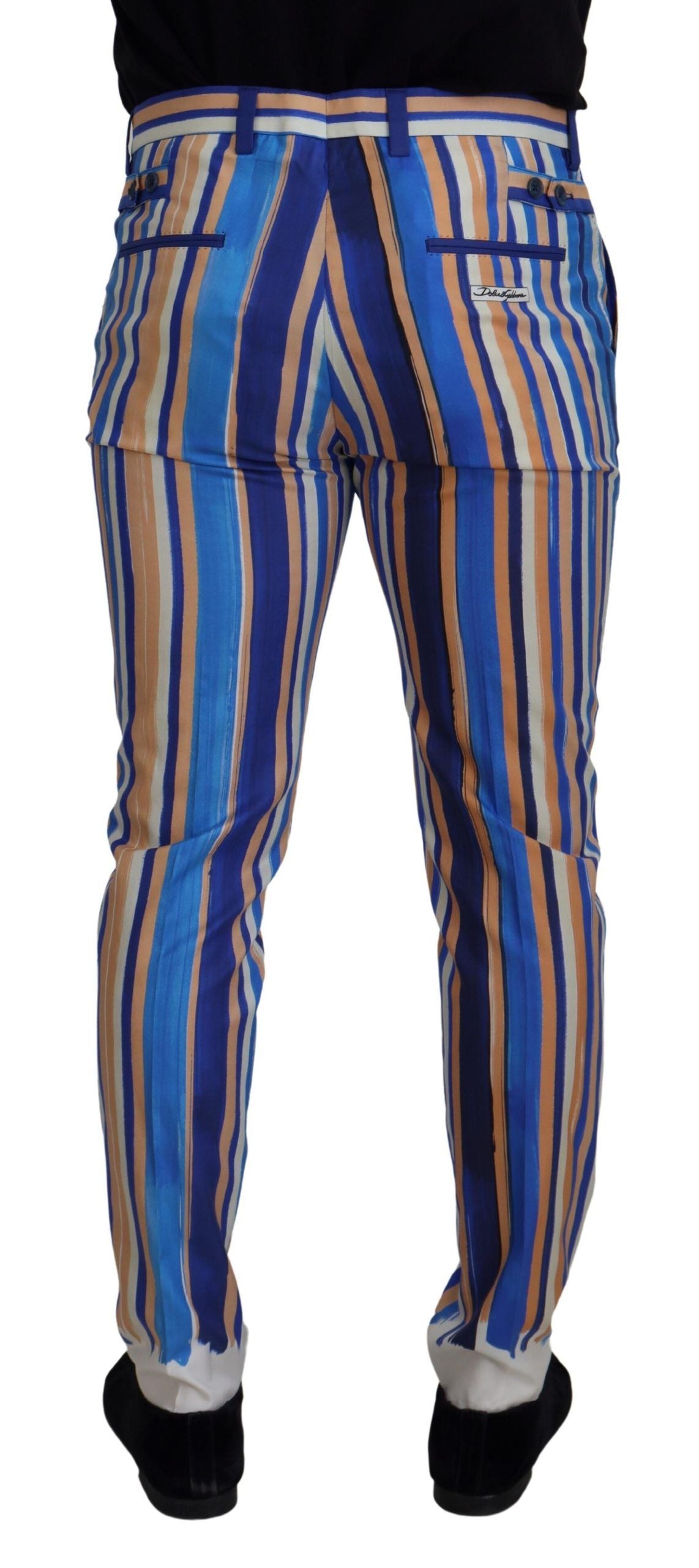 Pantalons Dolce & Gabbana rayés bleus