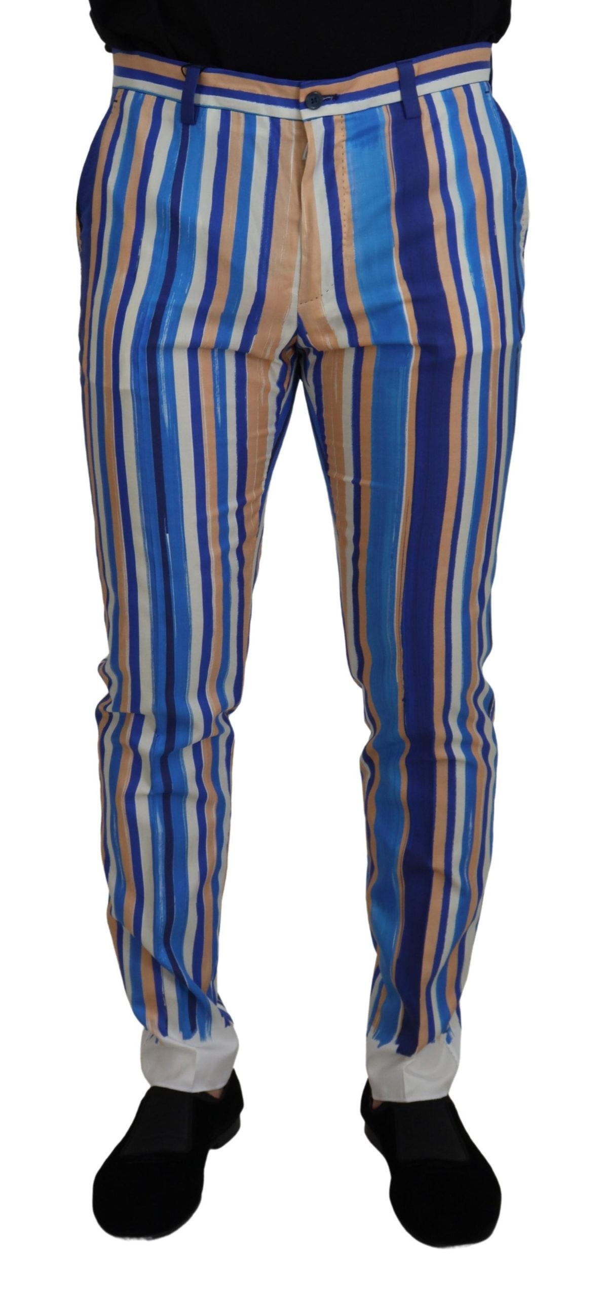 Pantalons Dolce & Gabbana rayés bleus