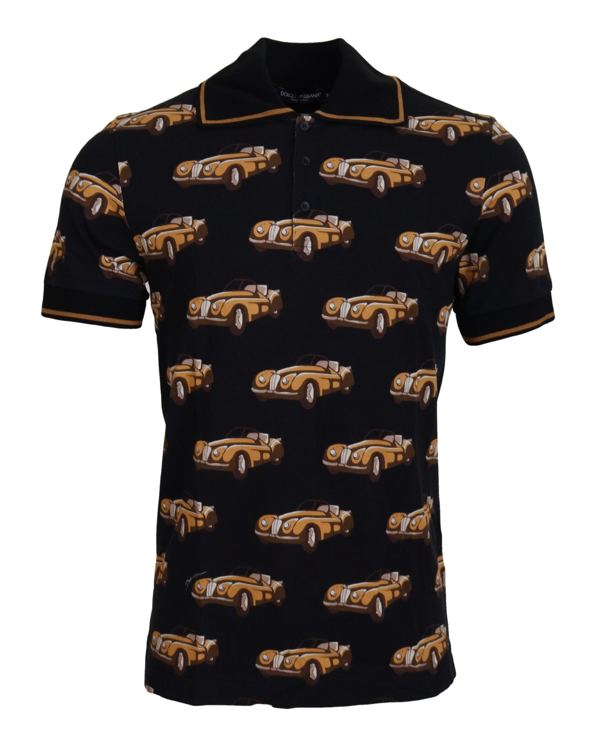 Polo Dolce & Gabbana noir avec voiture