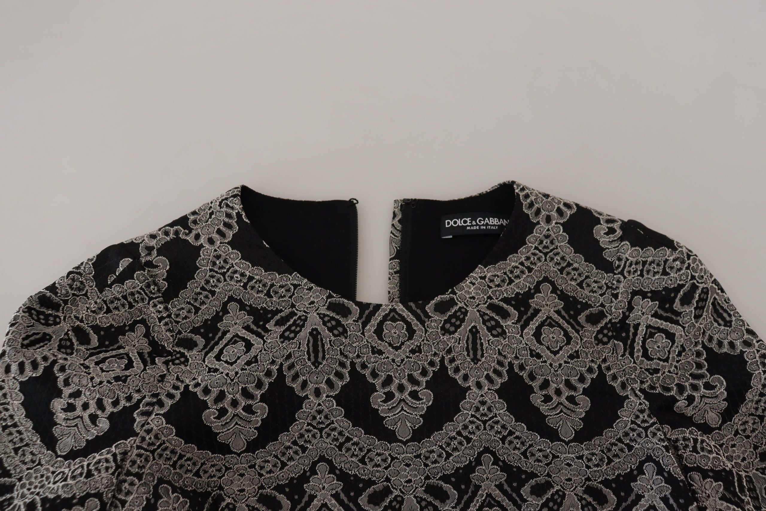 Robe Dolce & Gabbana bodycon noire et grise Dolce & Gabbana