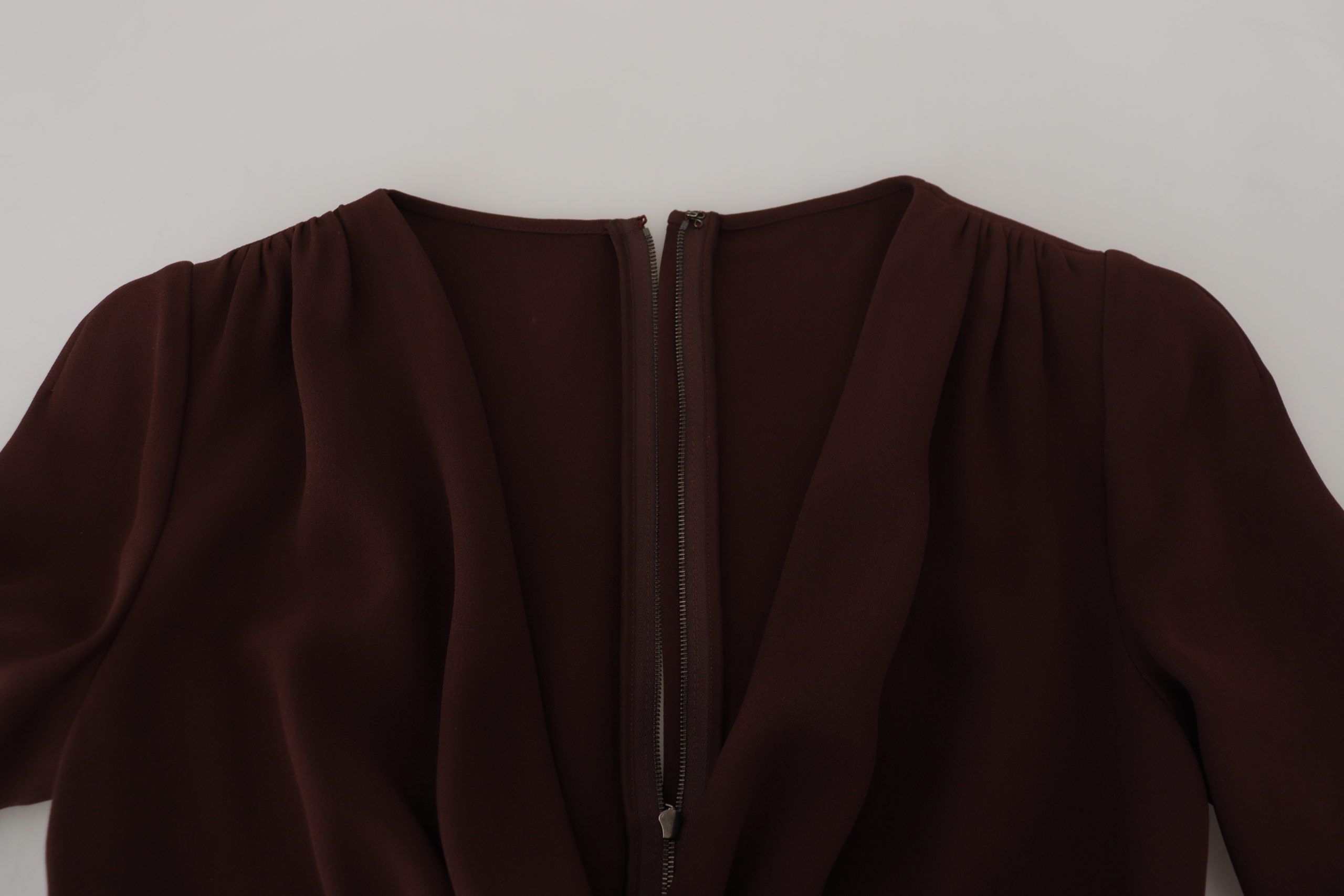 Robe DOLCE & GABBANA Longue manches brune Dolce & Gabbana