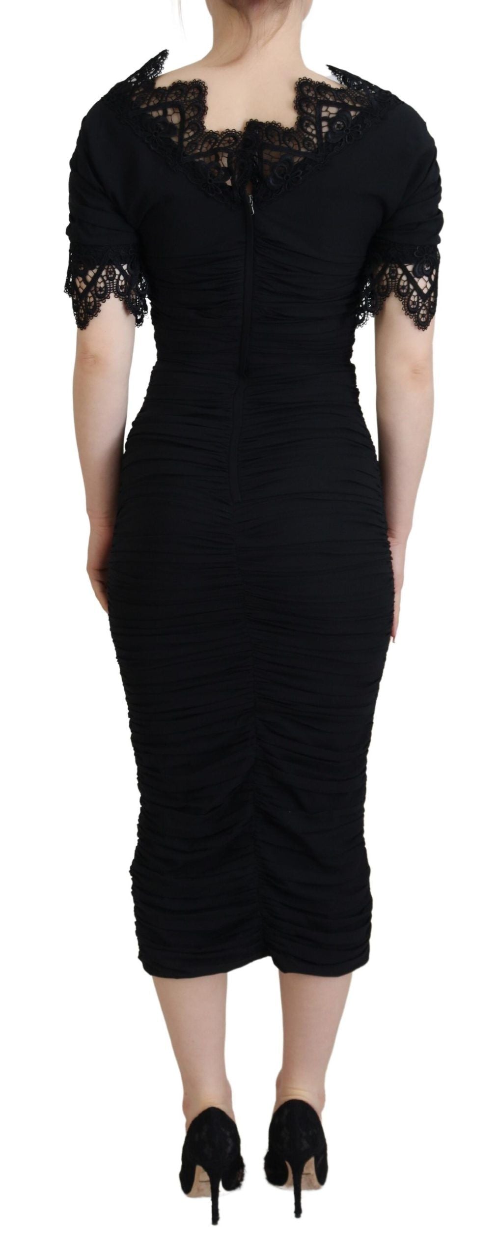 Robe DOLCE & GABBANA midi noire Dolce & Gabbana
