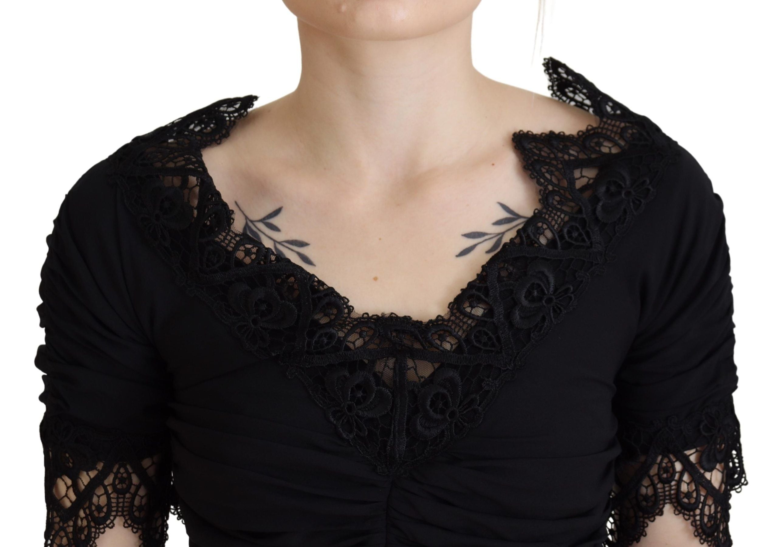 Robe DOLCE & GABBANA midi noire Dolce & Gabbana