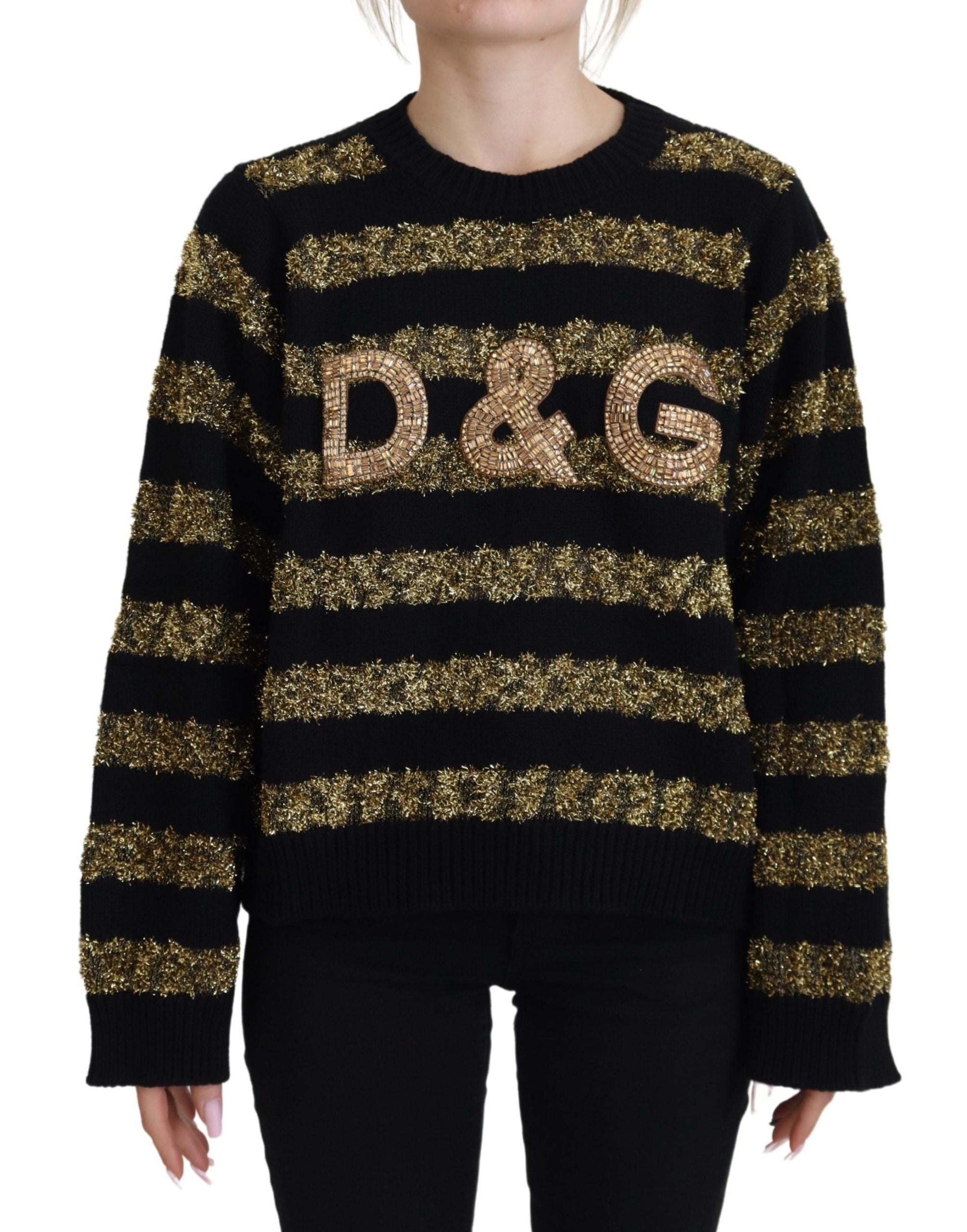 Pull Dolce & Gabbana D&G noir et or