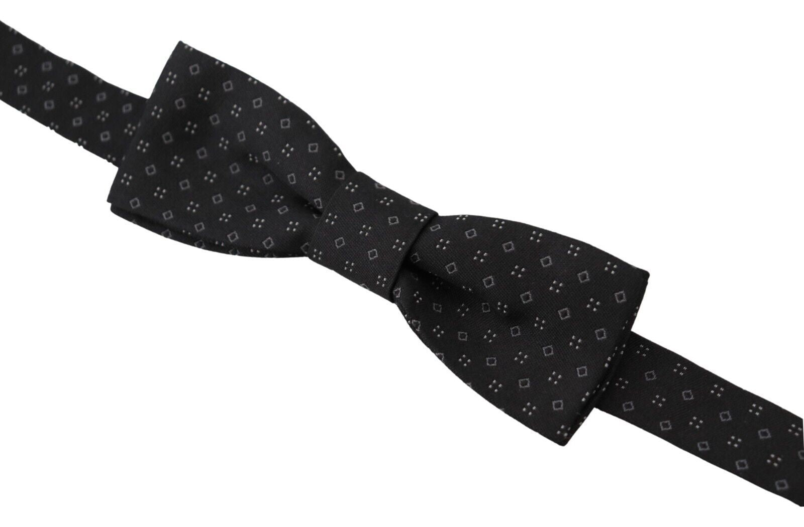 Papillon Dolce & Gabbana ajustable noir à motif