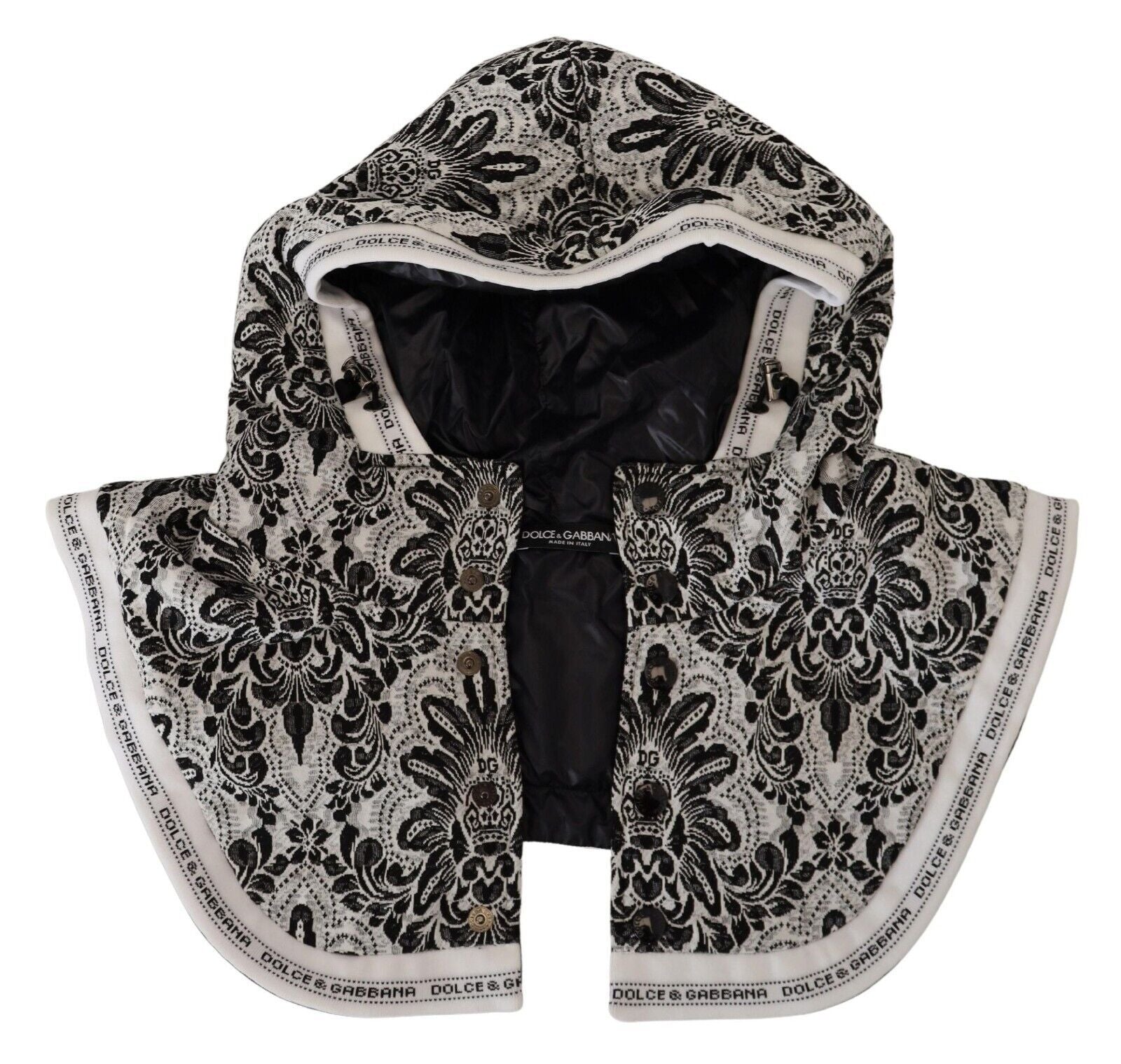 Chapeau Dolce & Gabbana Whole head wrap blanc floral