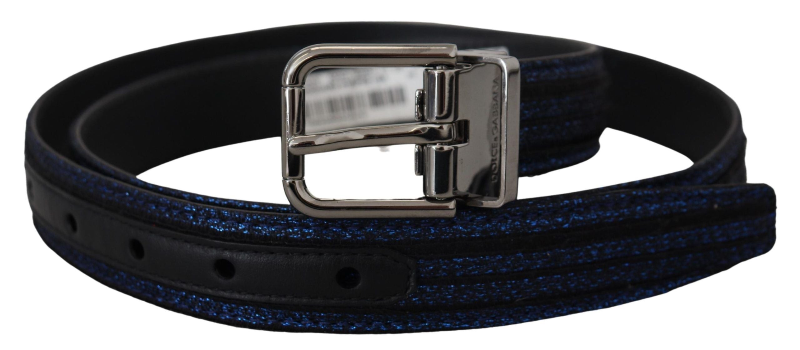 Ceinture Dolce & Gabbana jacquard bleu