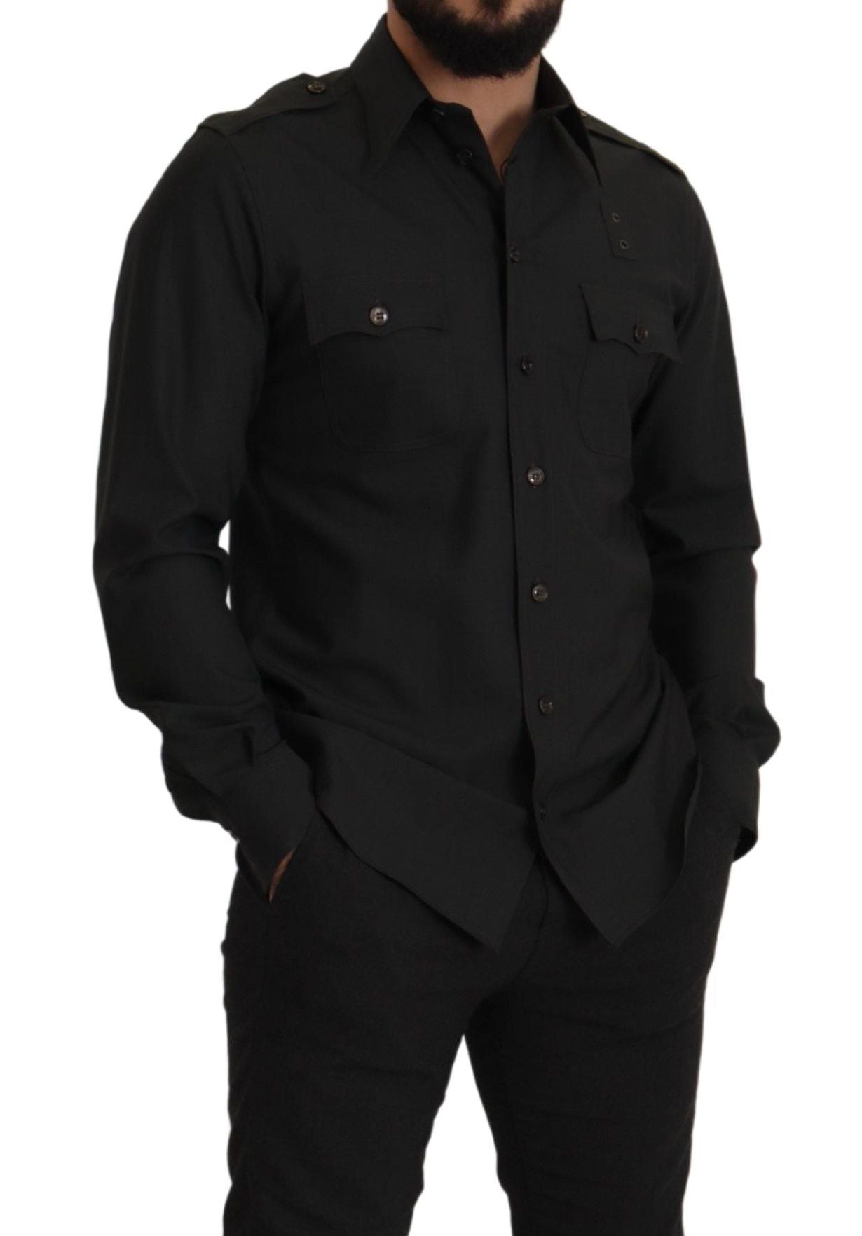 Chemise Dolce & Gabbana verte foncée