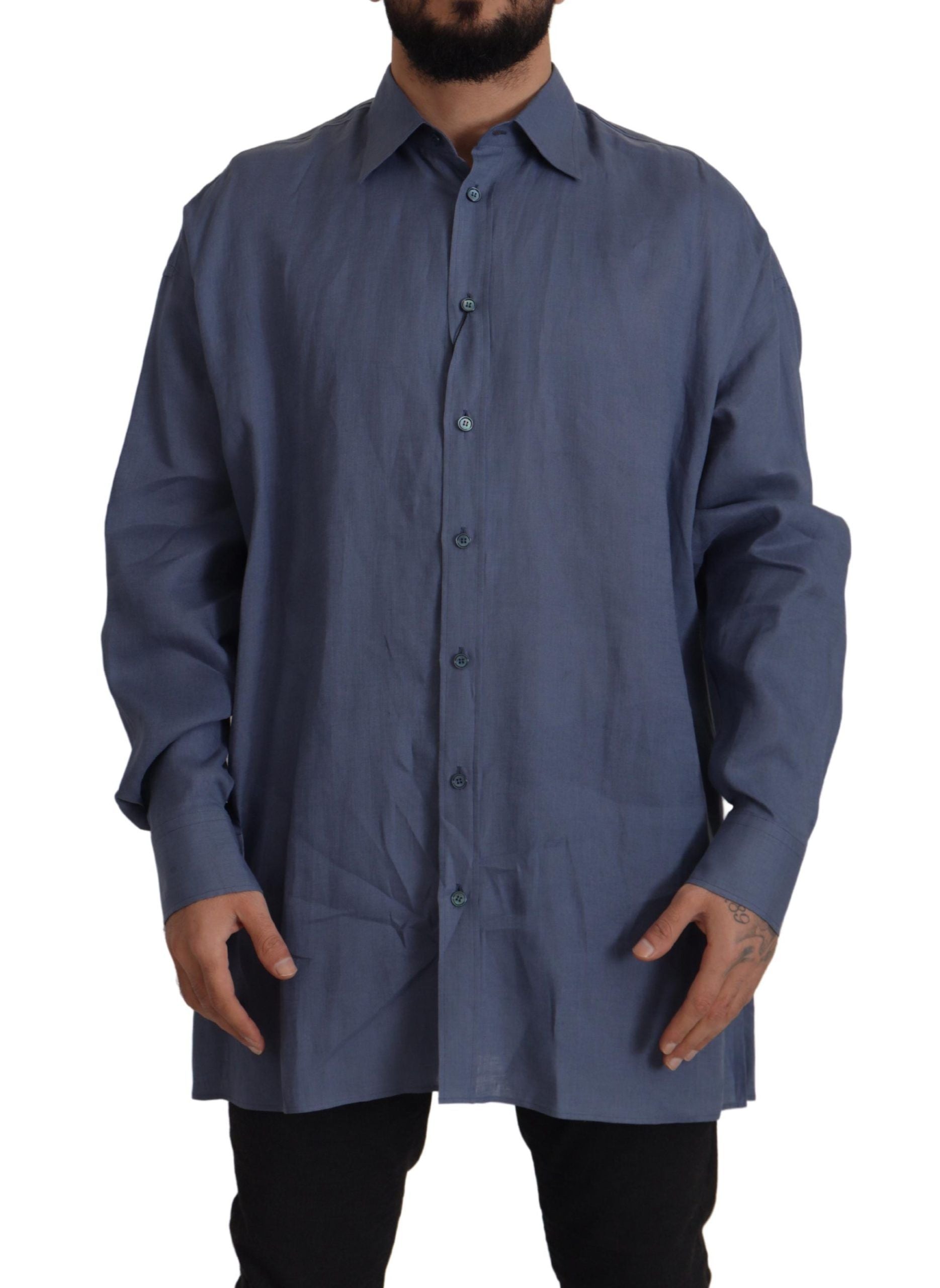 Chemise Dolce & Gabbana sombre bleue