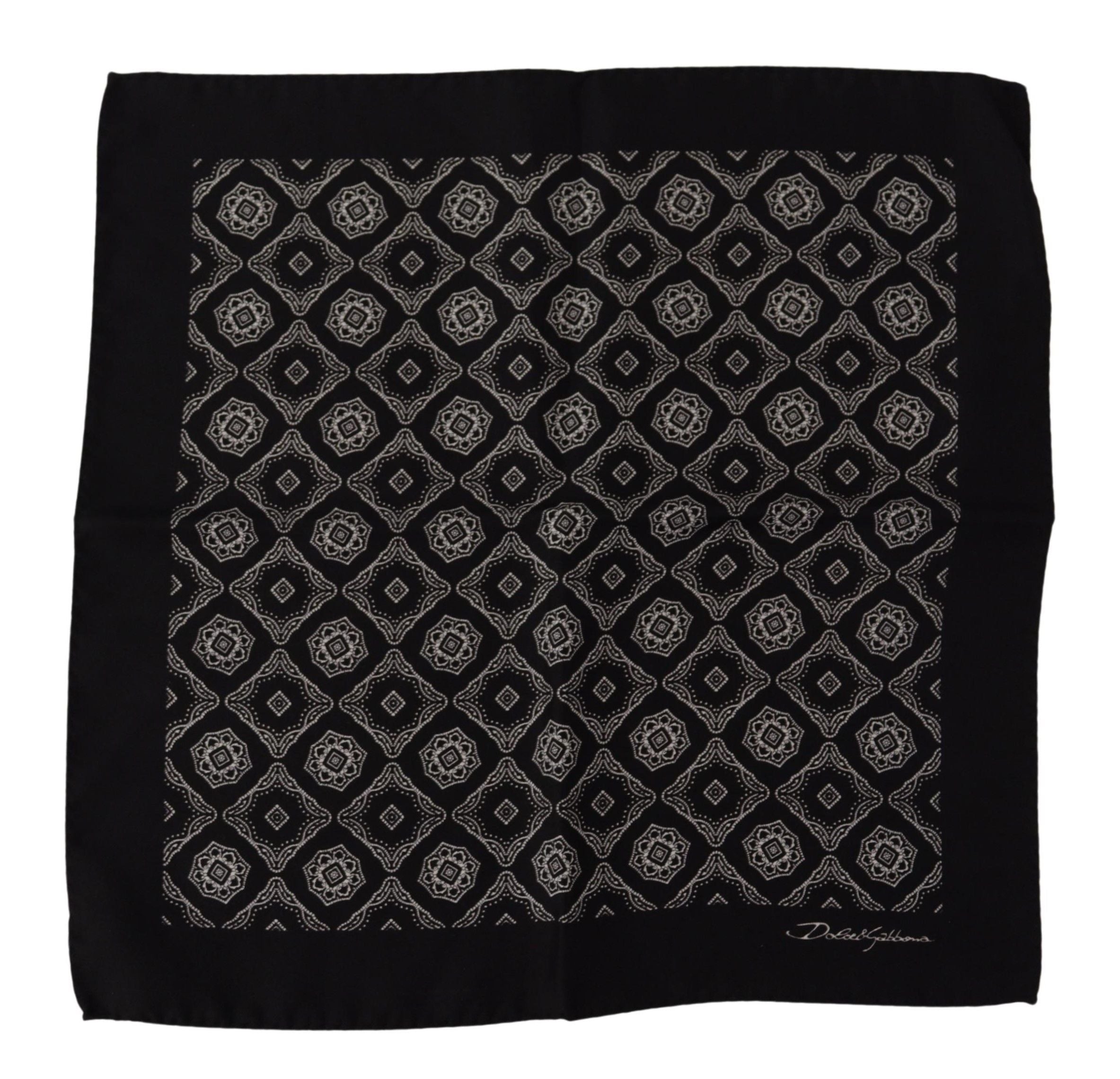 Carré Dolce & Gabbana noir à motif