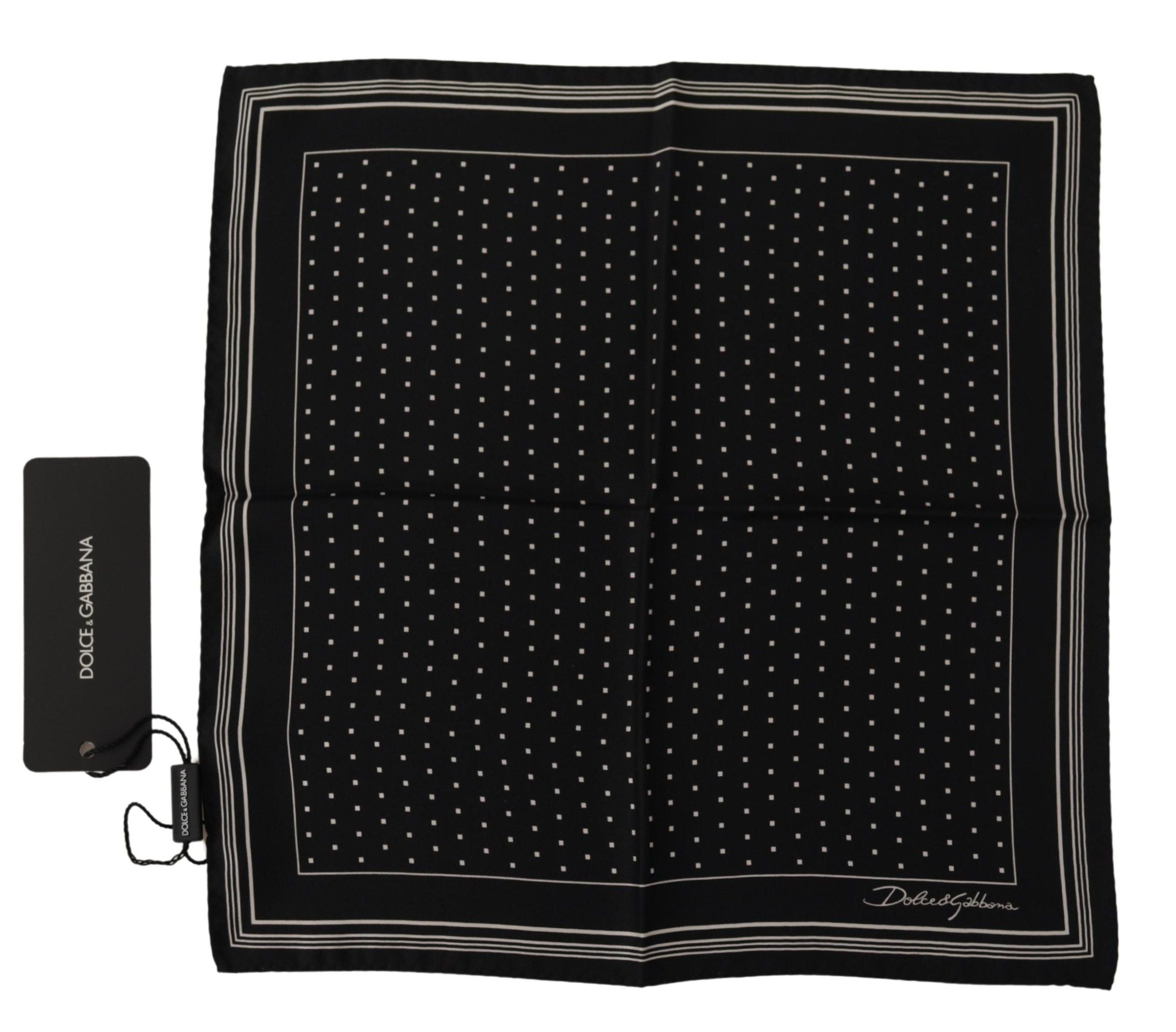 Foulard Dolce & Gabbana à pois noirs