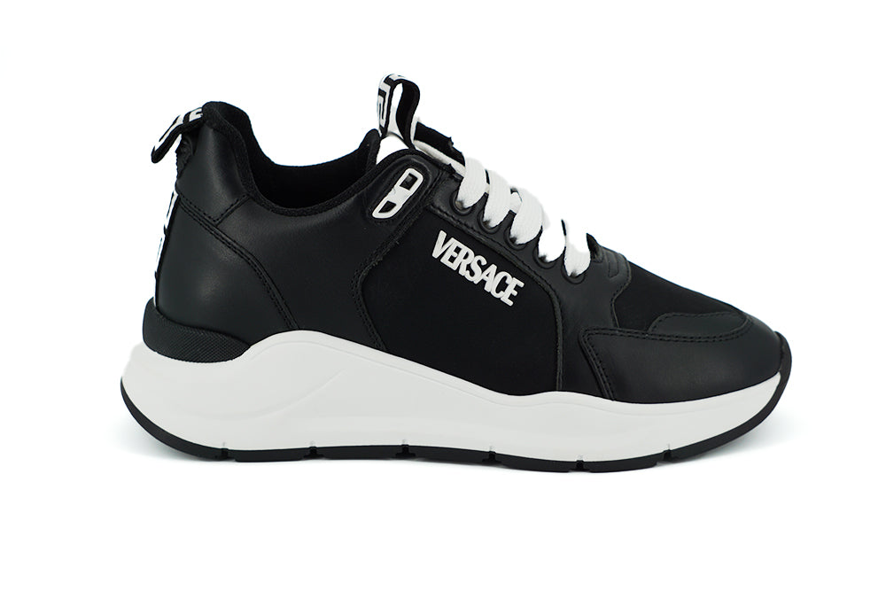Baskets Versace Medusa noires et blanches