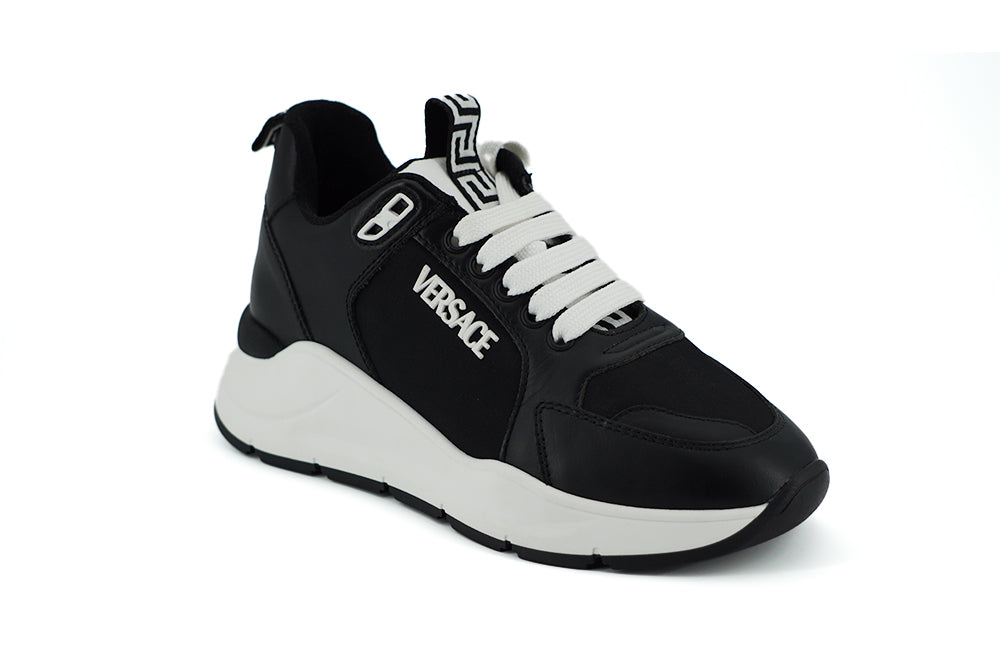 Baskets Versace Medusa noires et blanches