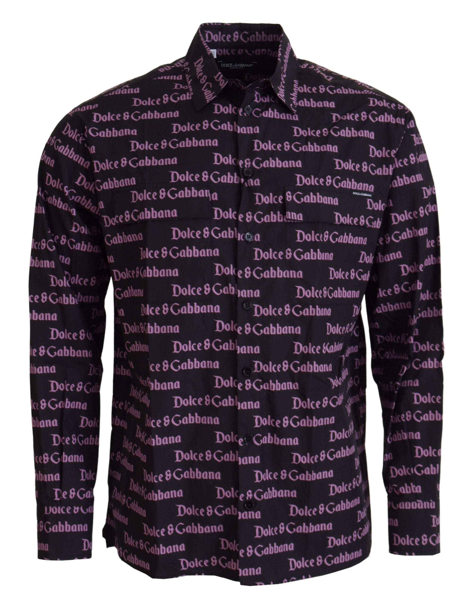 Chemise Dolce & Gabbana Slim noire et violette