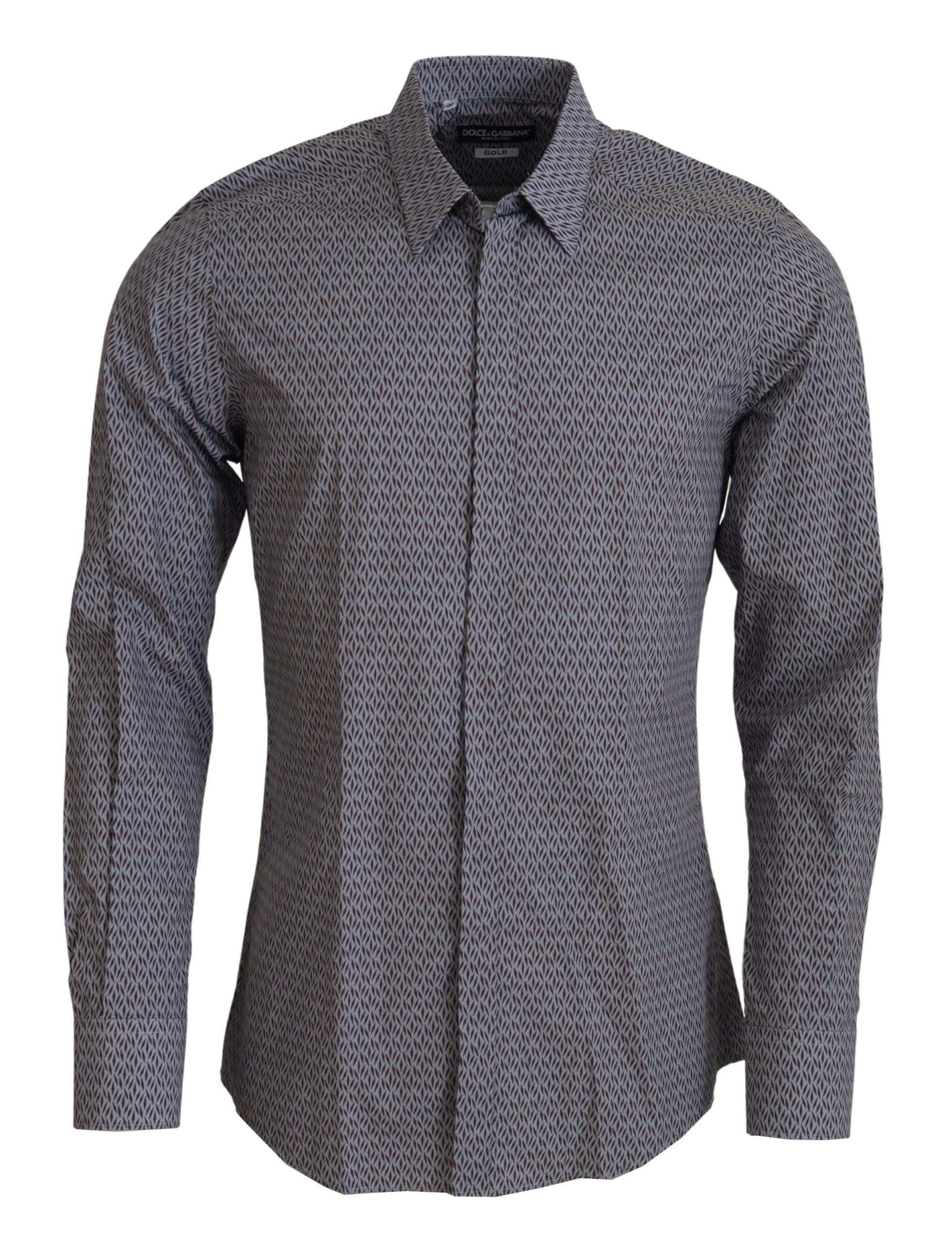 Chemise Dolce & Gabbana GOLD gris et marron
