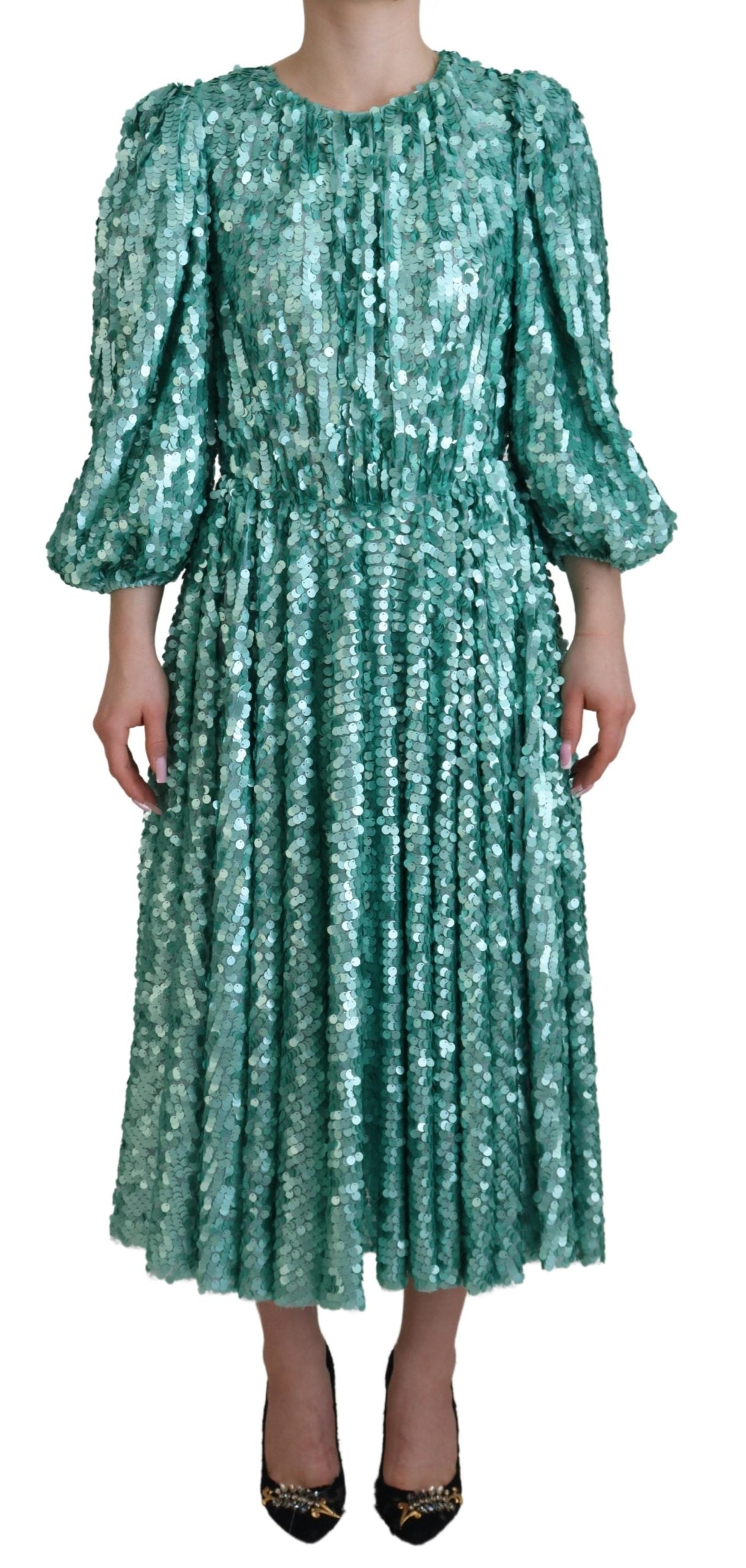 Robe Dolce & Gabbana A-line bleue Dolce & Gabbana