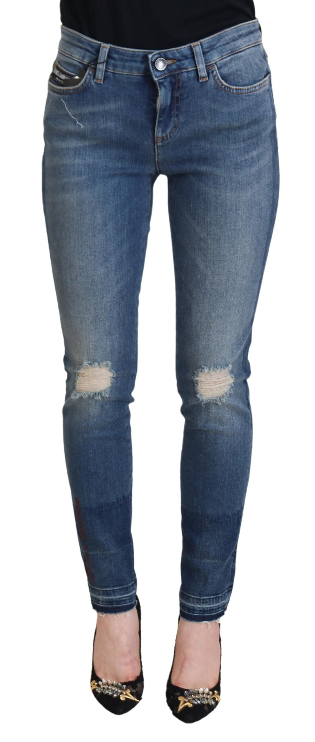Pantalon Dolce & Gabbana Tattered bleus