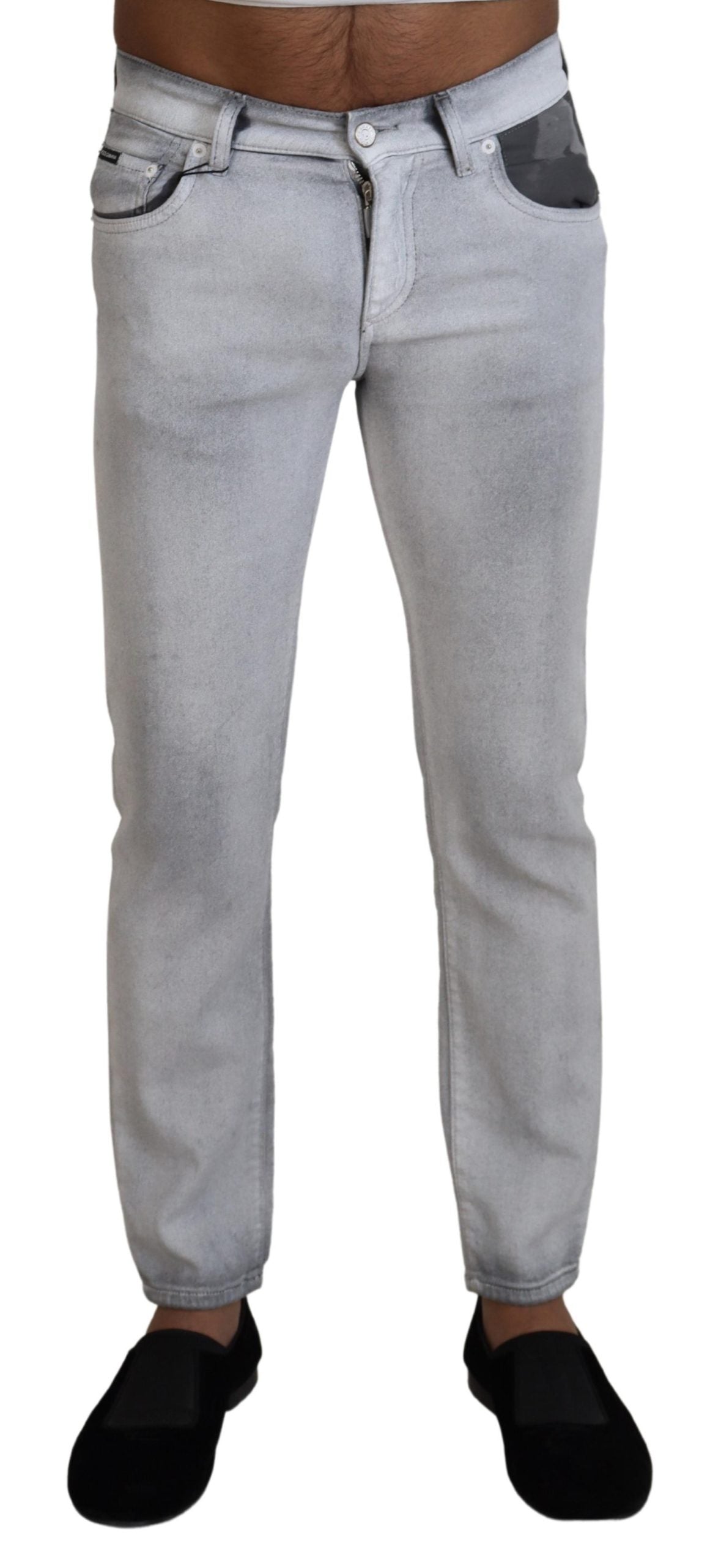 Jean Dolce & Gabbana gris délavé