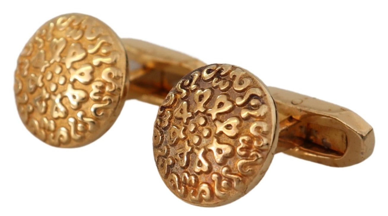 Cufflinks Dolce & Gabbana ronds dorés