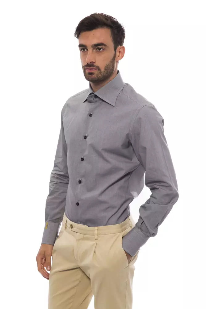 Chemise Billionaire Italian Couture noire et blanche