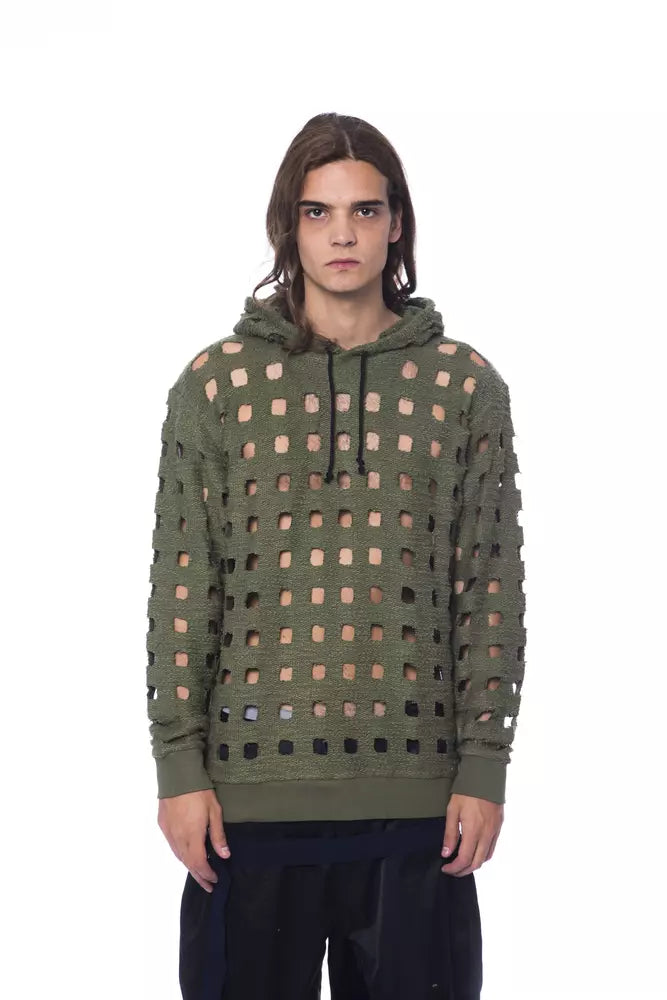 Pull Nicolo Tonetto perforé kaki