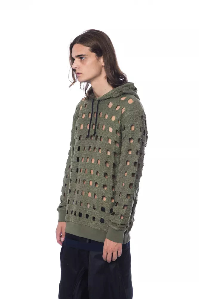 Pull Nicolo Tonetto perforé kaki