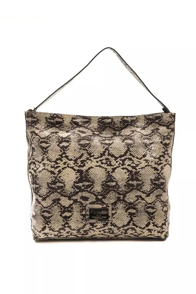 Sac bandoulière Pompei Donatella gris python Pompei Donatella