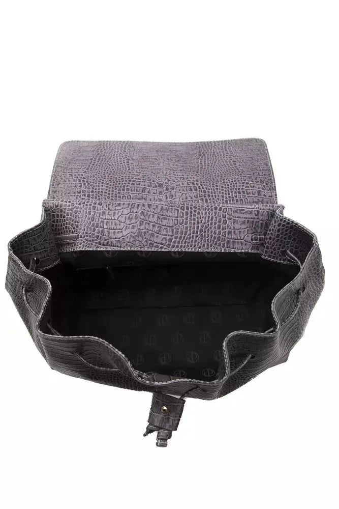 Sac bandoulière Pompei Donatella gris crocodile Pompei Donatella