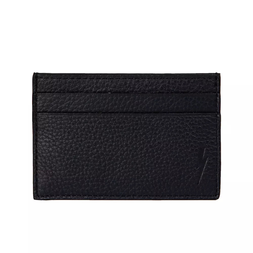 Portefeuille Neil Barrett en cuir noir