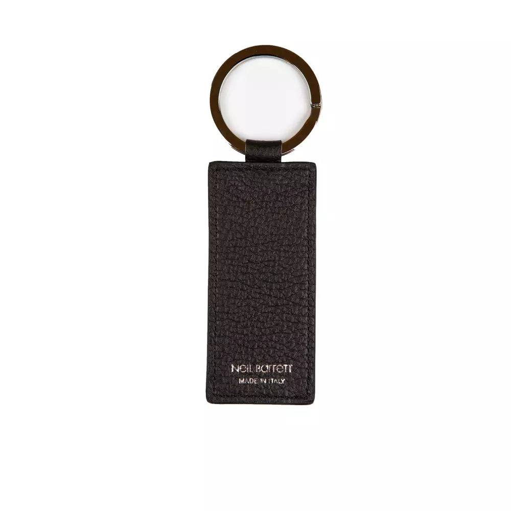 Porte-clés Neil Barrett cuir noir
