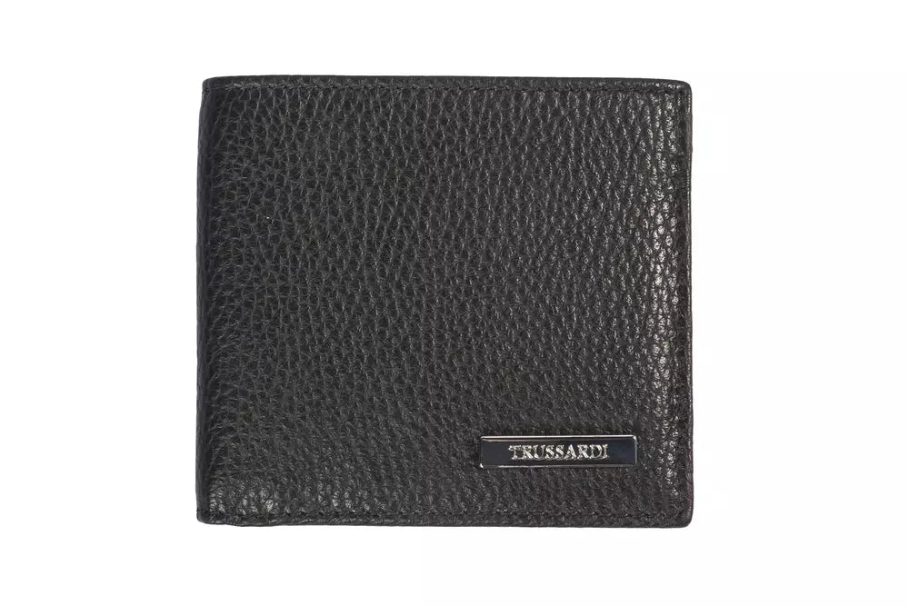 Portefeuille Trussardi en cuir noir