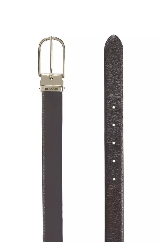 Ceinture Trussardi en cuir brune