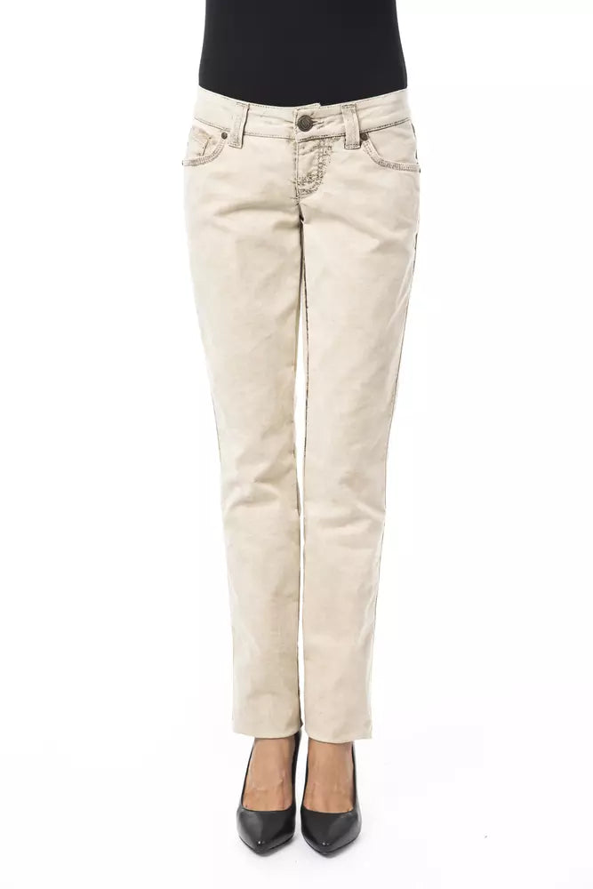 Jeans Byblos slim fit beiges