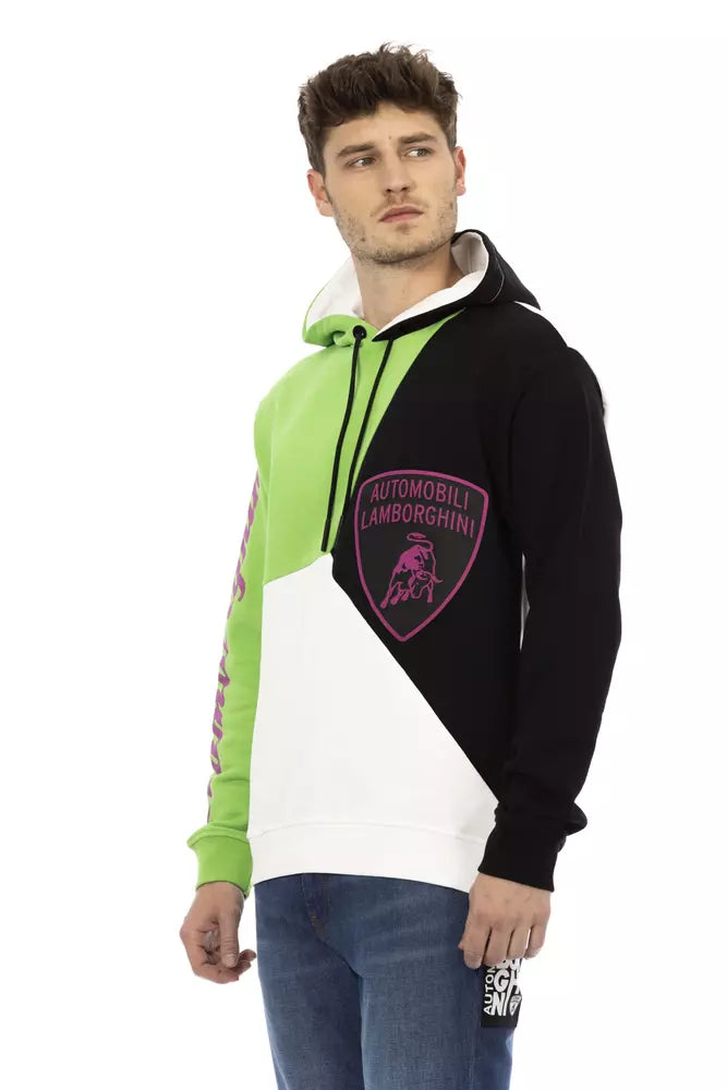 Hoodie Automobili Lamborghini Maxi Shield blanc