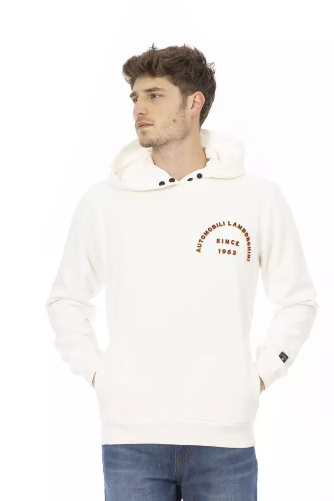 Sweater Automobili Lamborghini à poches blanches