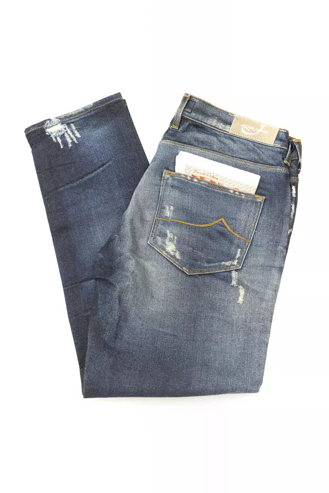 Jeans Jacob Cohen droit bleus