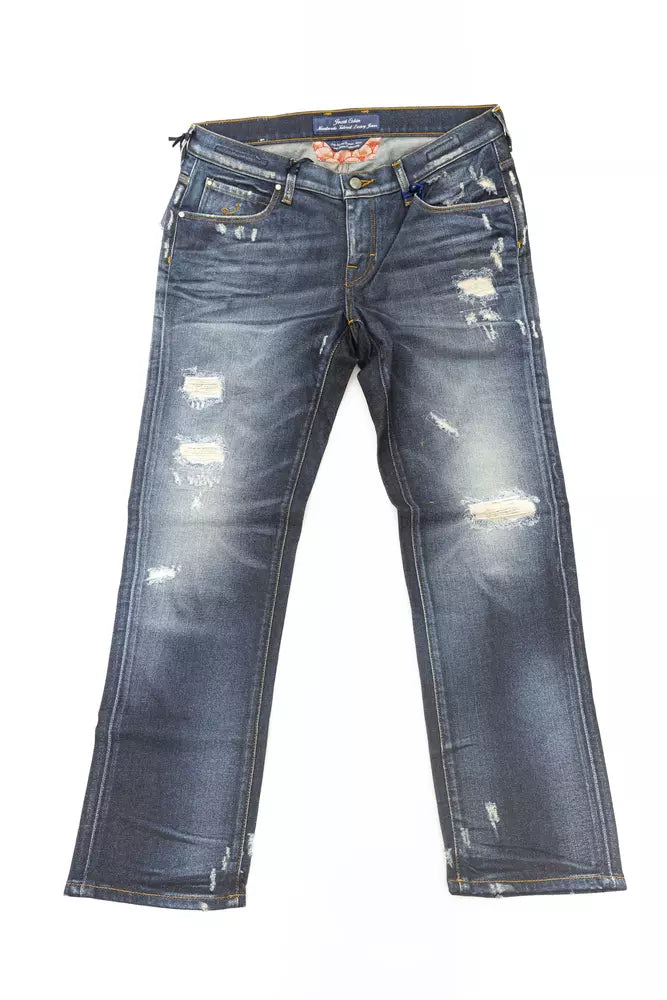 Jeans Jacob Cohen droit bleus