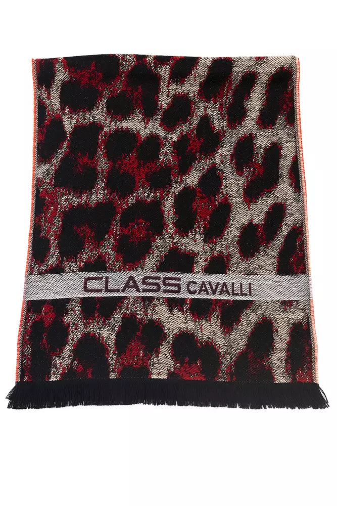 Foulard Cavalli Class Animalier bordeaux