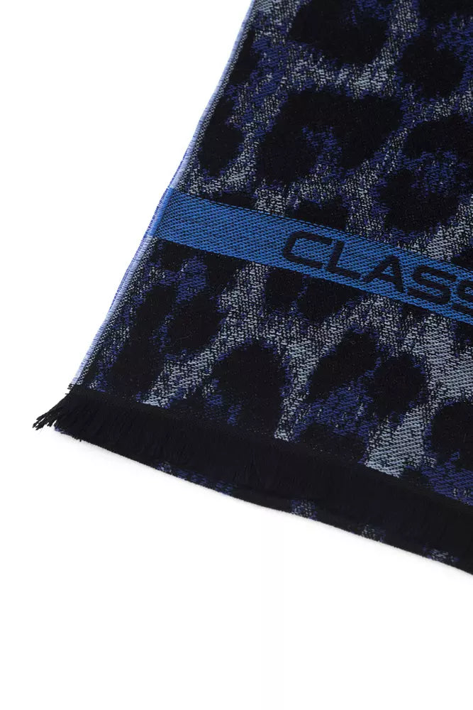 Écharpe Cavalli Class Animalier bleue