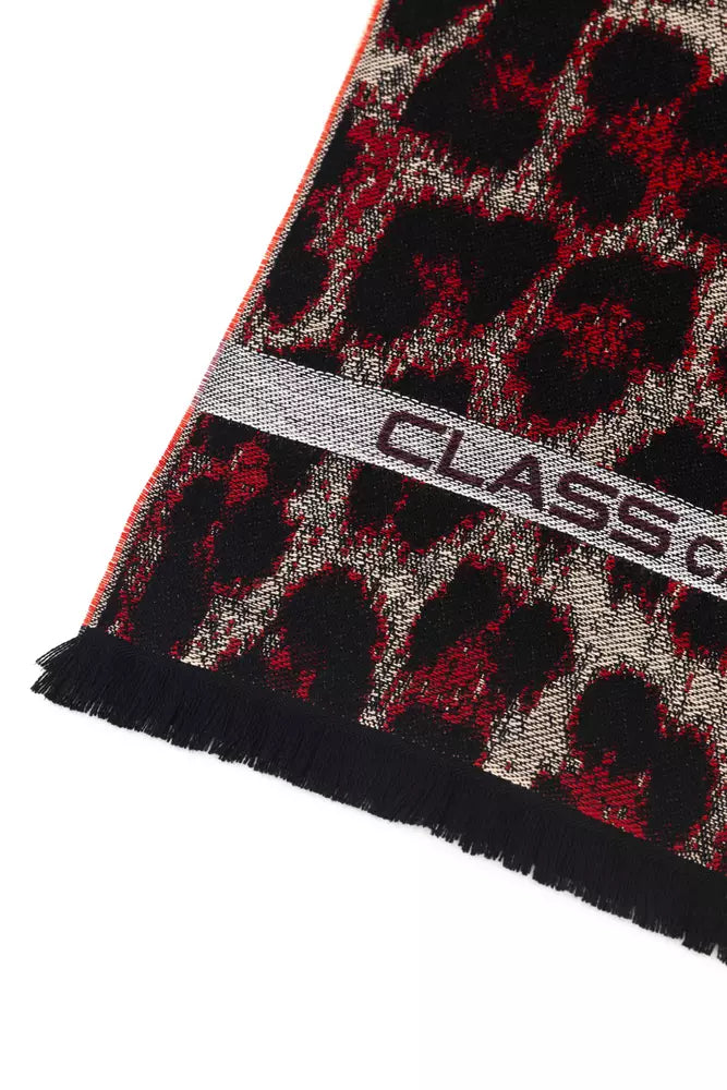 Foulard Cavalli Class Animalier bordeaux