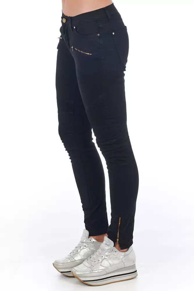 Jeans Frankie Morello Biker noirs