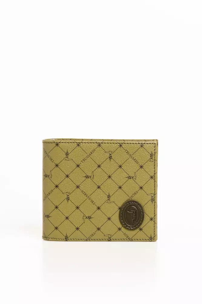 Portefeuille Trussardi Monogram vert