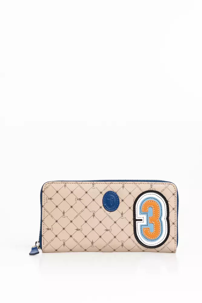 Portefeuille Trussardi Zip beige