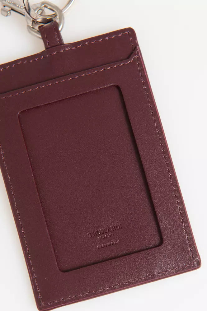 Porte-badge Trussardi marron