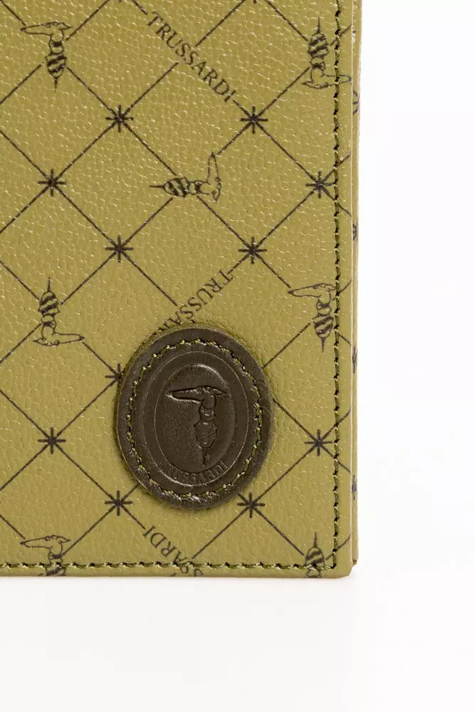 Portefeuille Trussardi Monogram vert