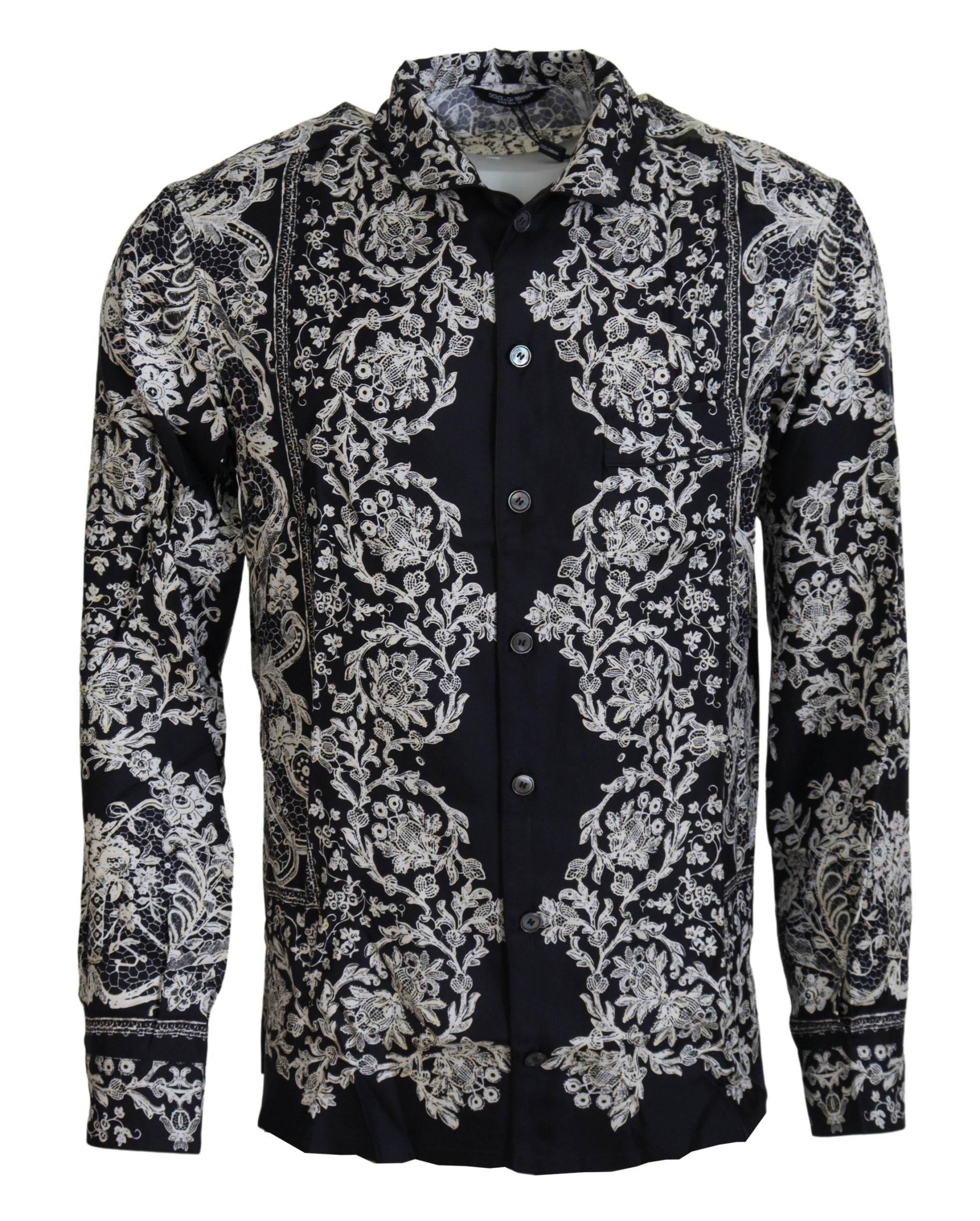 Chemise Dolce & Gabbana baroque bleue