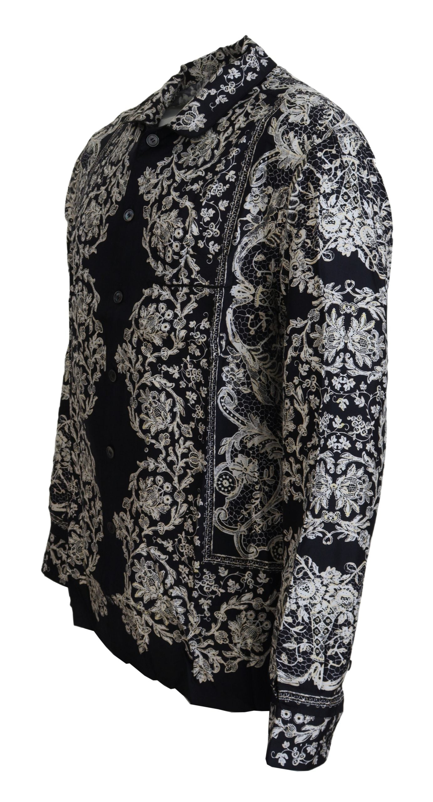 Chemise Dolce & Gabbana baroque bleue